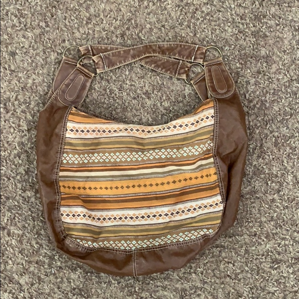 Brown shoulder bag